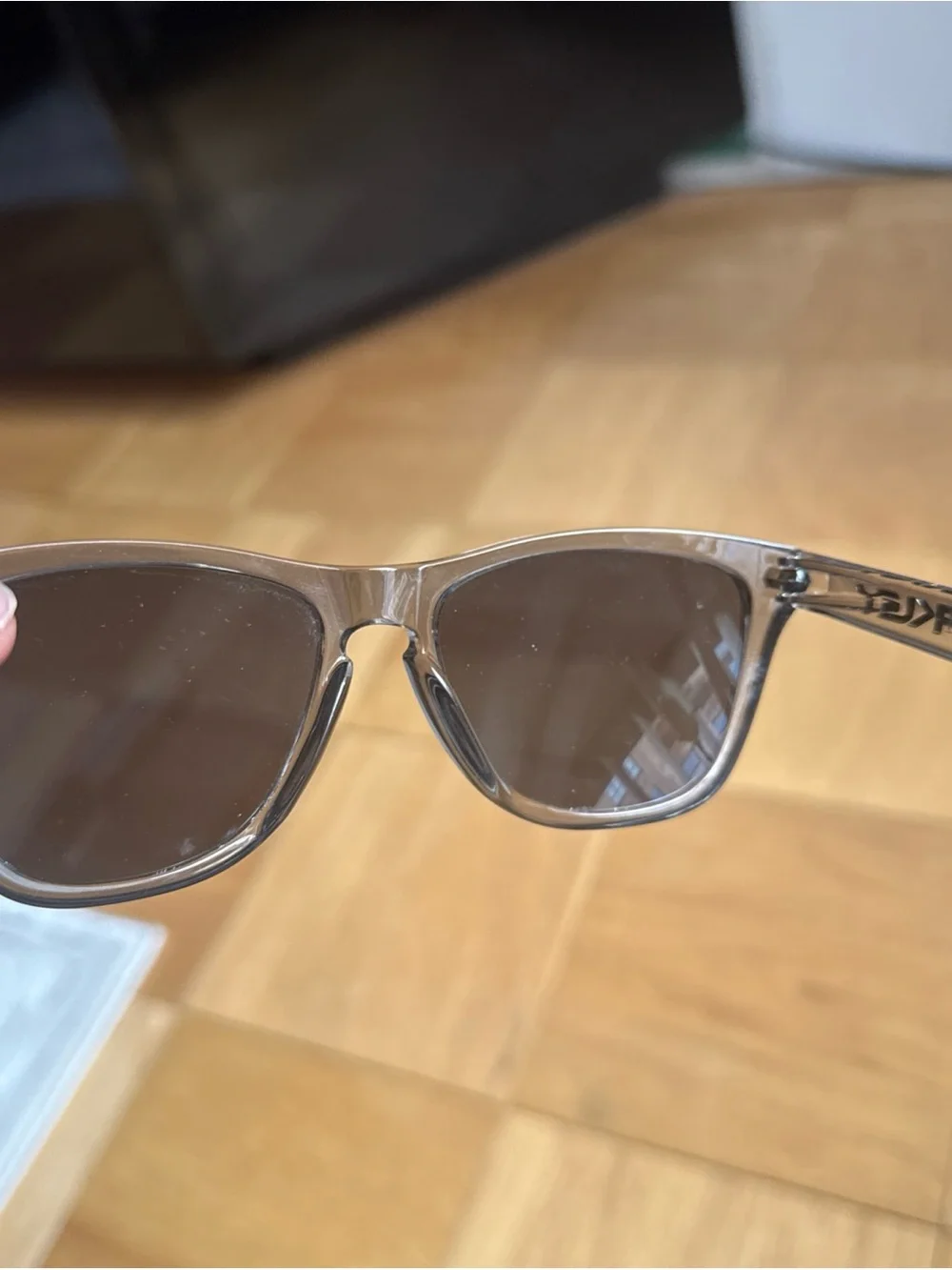 Oakley FROGSKINS Sunglasses Clear Smoke Grey OO9013-05 - 55[]17-133
